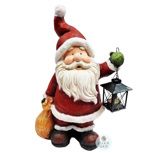 44cm Santa With Tealight Lantern
