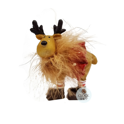 8cm Festive Reindeer Decoration