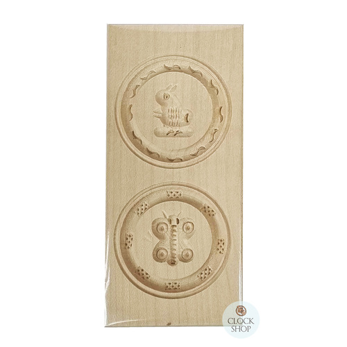 Springerle Mould- 2 Designs (Squirrel & Butterfly) image