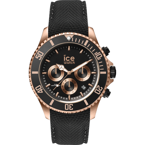 44mm Steel Collection Black & Rose Gold Mens Watch By ICE-WATCH image