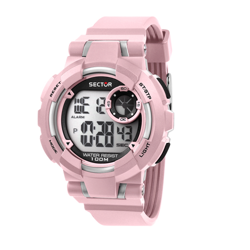 Digital EX36 Collection Pink and Silver Watch By SECTOR