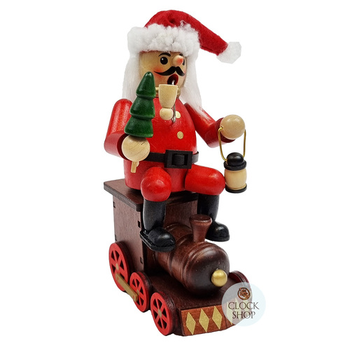 16cm Santa & Train German Incense Burner image
