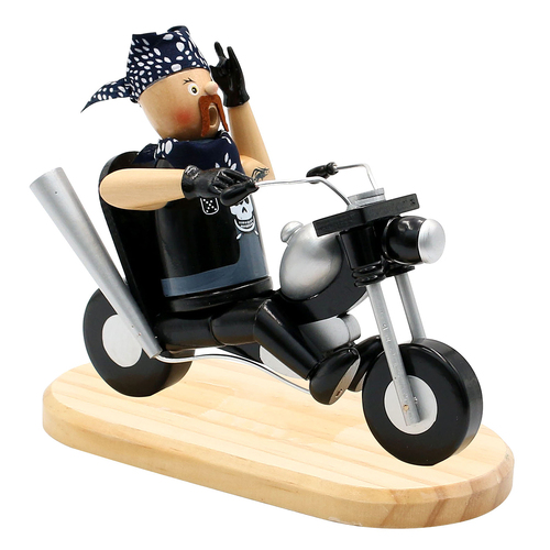 18cm Motorcyclist German Incense Burner image