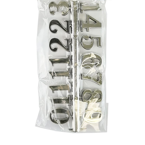 20mm Silver Arabic Numerals image
