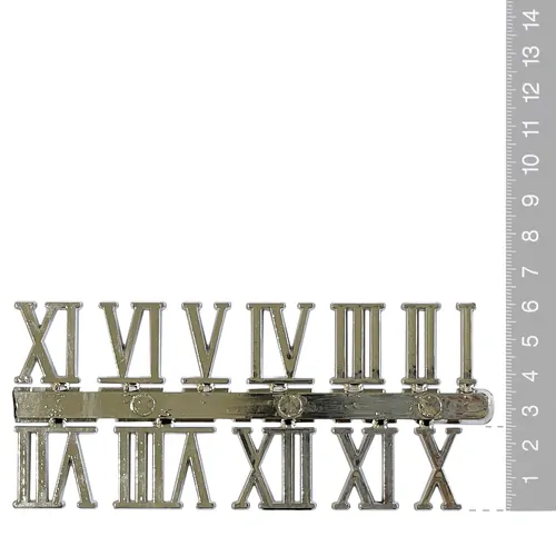 25mm Silver Roman Numerals image