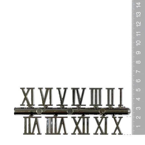 20mm Silver Roman Numerals image
