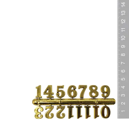16mm Gold Arabic Numerals image