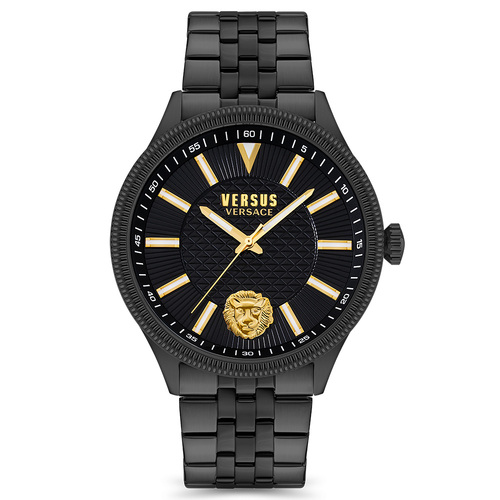 Colonne Black Watch With Black Dial By VERSACE