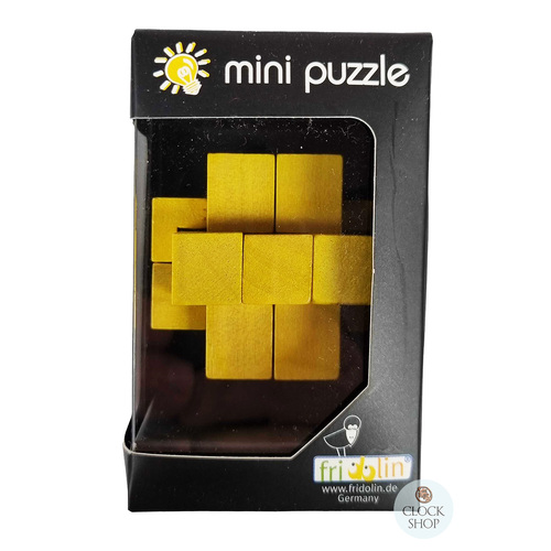 Wooden 3D Puzzle- Yellow Crystal