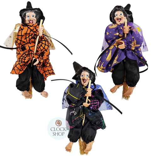 17cm Hanging Witch - Assorted Colours