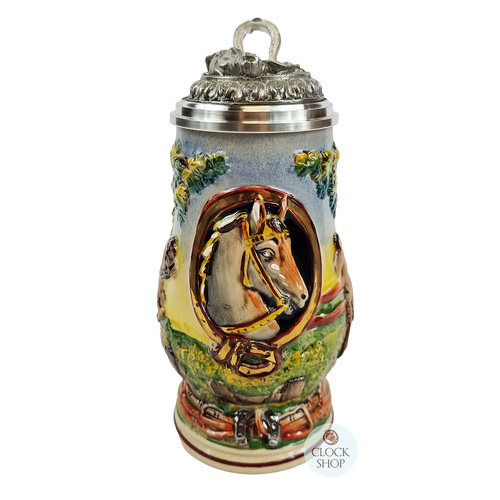 Horse Beer Stein Light Blue 0.5L By Thewalt 1893 image