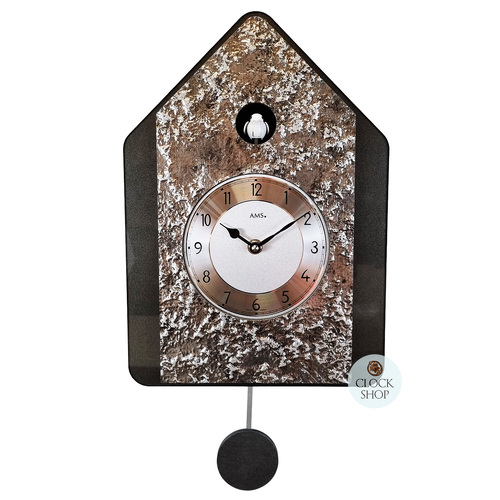 Stone Modern Battery Cuckoo Clock 34cm By AMS image
