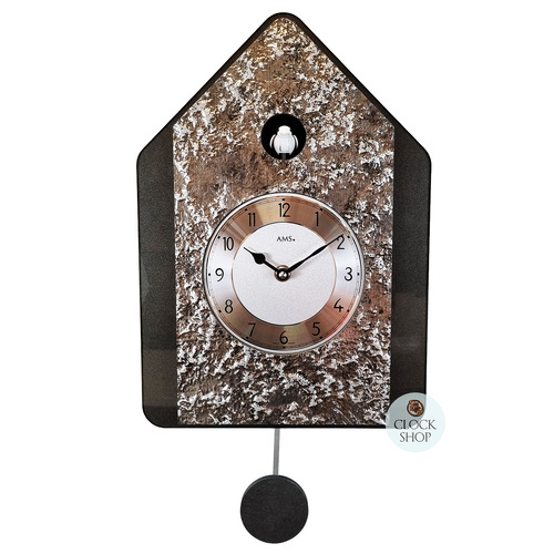 Stone Modern Battery Cuckoo Clock 34cm By AMS