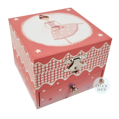 Pink Ballerina Glow In The Dark Musical Jewellery Box (Strauss- The Blue Danube) image