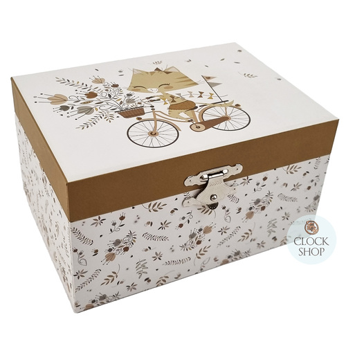 Cat in the Meadow Musical Jewellery Box (Vivaldi- Spring) image