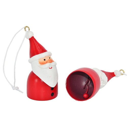 5.5cm Santa Bell Hanging Decoration image