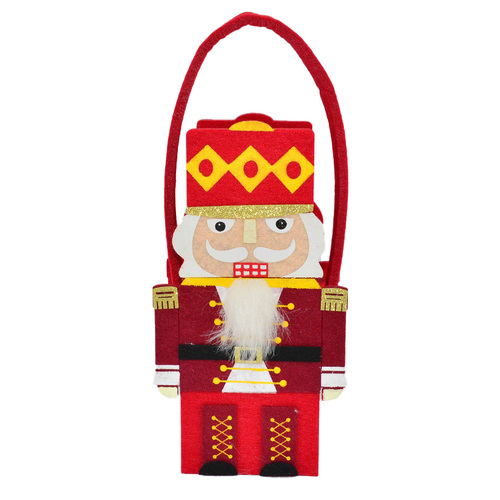 20cm Nutcracker Felt Gift Bag image