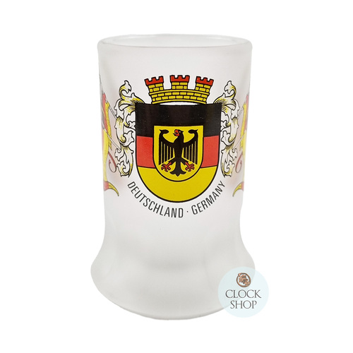 Mini Stein Shot Glass (Frosted Glass) With German Coat Of Arms