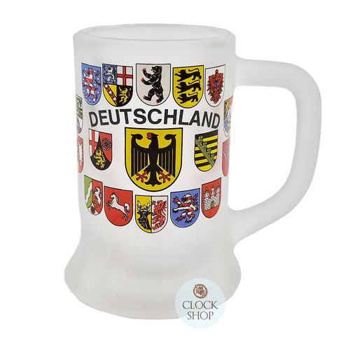 Mini Stein Shot Glass (Frosted glass) With Deutschland Coat Of Arms & States
