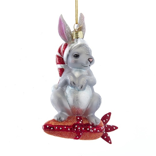 Glass Rabbit Hanging Decoration