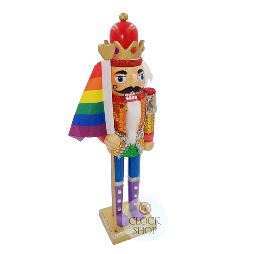 30cm Rainbow Flag Pride Nutcracker