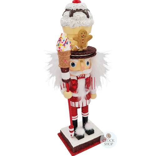 25cm Christmas Nutcracker With Gingerbread Hat