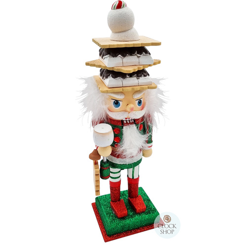 25cm Christmas Nutcracker With Biscuit Hat