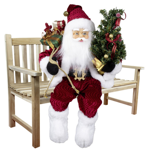 45cm Sitting Santa Claus- Knud