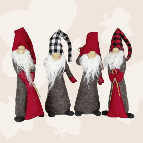 30cm Red & Grey Gnome- Assorted Designs image