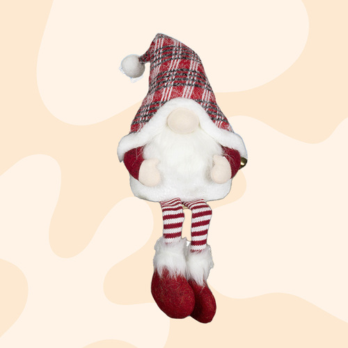 Elmer Emberwick | 60cm LED Tartan Gnome | Red