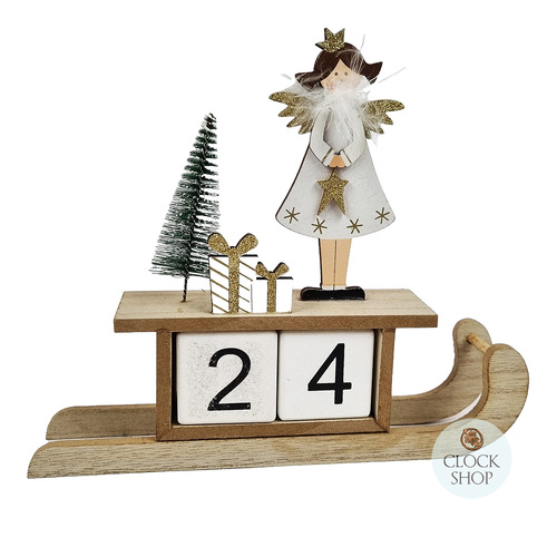 20cm Angel On Sleigh Advent Calendar image