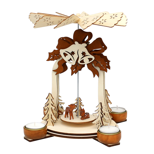 25cm Deer Christmas Pyramid image