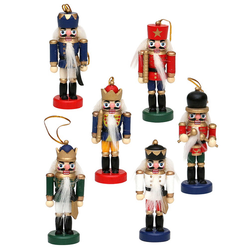 8cm Nutcracker King Hanging Decoration- Assorted Designs image