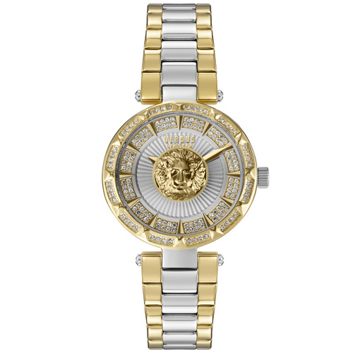 36mm Sertie Crystal Gold & Silver Womens Watch By VERSACE image