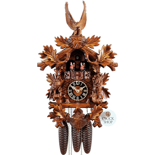 Eagle 8 Day Mechanical Carved Cuckoo Clock 51cm By HÖNES