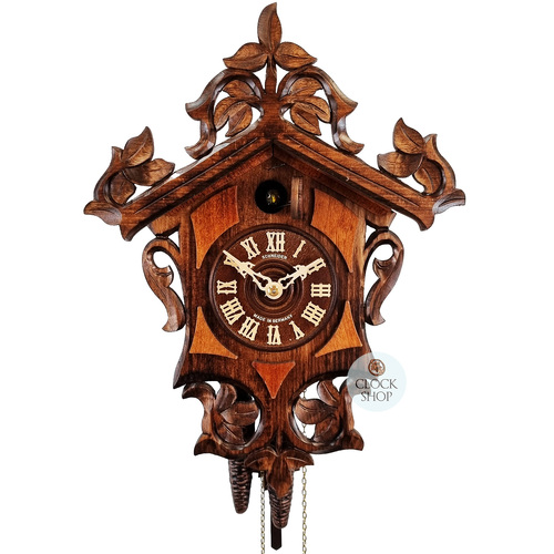 Ivy Vine 1 Day Mechanical Carved Cuckoo Clock 37cm By SCHNEIDER