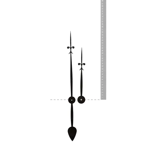 Black Antique Club High Torque Euroshaft Quartz Hands (265mm & 203mm) image