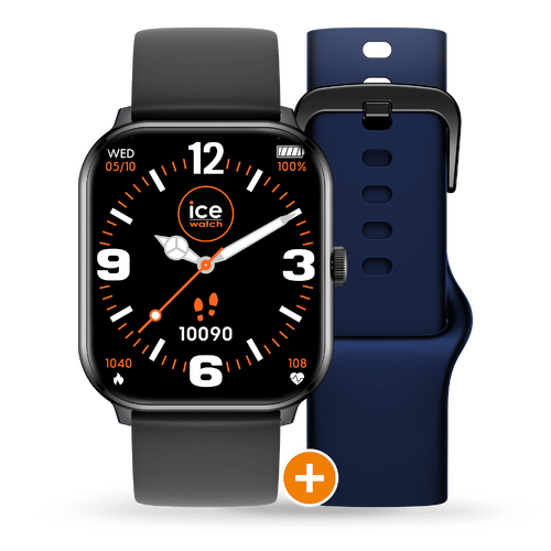 38mm Smart Collection Black & Navy Unisex Digital Watch By ICE-WATCH image