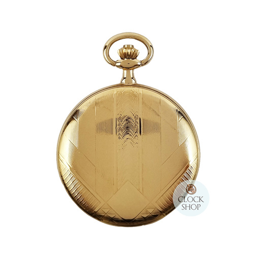 41mm Gold Unisex Pocket Watch With Pattern By CLASSIQUE (Roman)