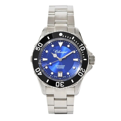40mm Mens Pro Mariner Swiss Automatic Watch By CLASSIQUE