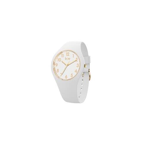 Cosmos Crystal Collection White /Gold Watch with With Strap BY ICE