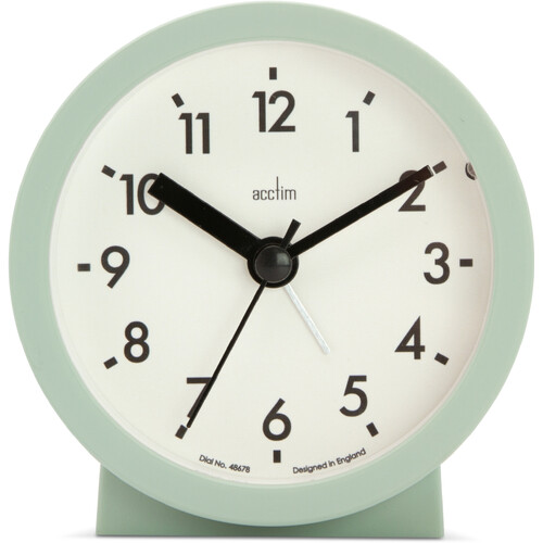 9cm Gaby Cool Mint Analogue Alarm Clock By ACCTIM