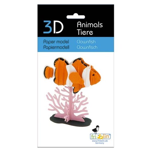 3D Paper Model- Clownfish image