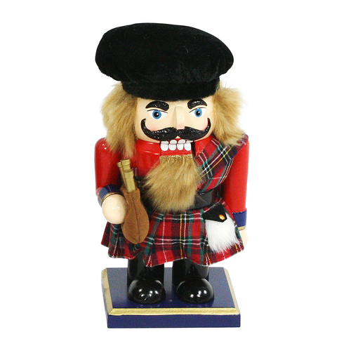 18cm Scotsman Nutcracker With Brown Hair (Missing Piece) image