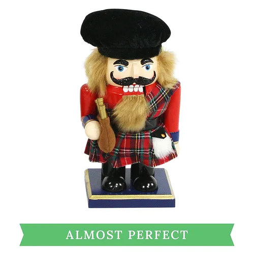 18cm Scotsman Nutcracker With Brown Hair (Missing Piece) image