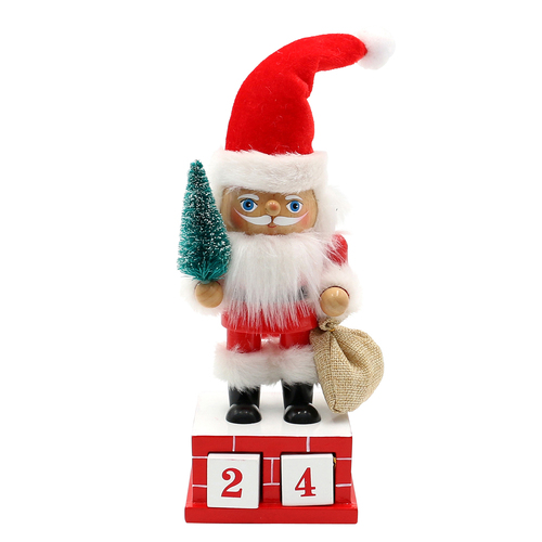 20cm Santa Claus Advent Calendar Nutcracker image