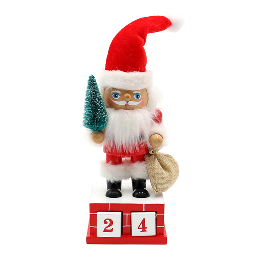 20cm Santa Claus Advent Calendar Nutcracker