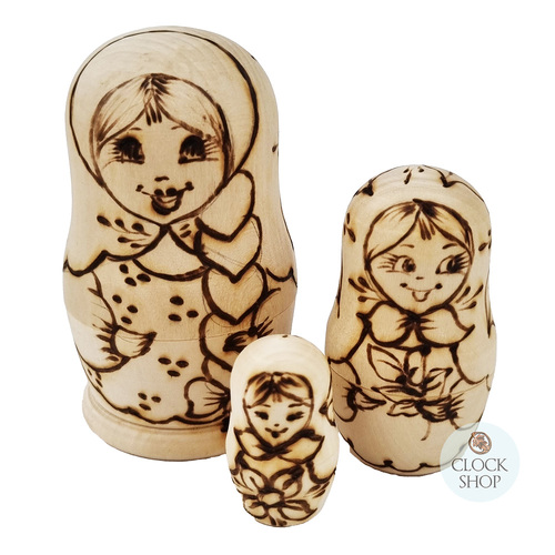 Woodburn Russian Dolls 9cm (Set Of 3)