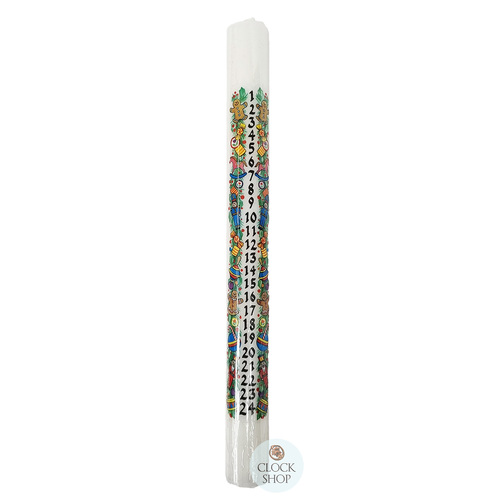 30cm Gingerbread Advent Calendar Candle image