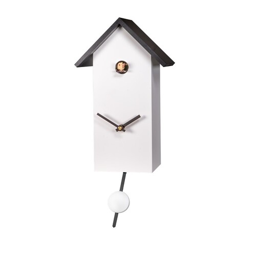 White Bird House Battery Modern Cuckoo Clock 29cm By ENGSTLER